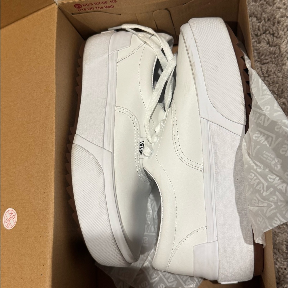 Vans Era Stacked White Sneakers